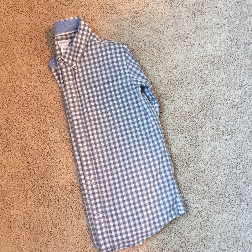 Carters Size 10/12 Boys Dress Shirt